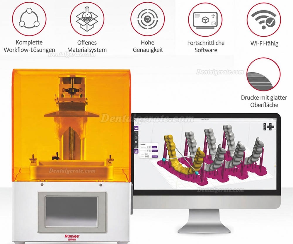 Runyes Dental 3D LCD Drucker 3D LCD-Drucktechnologie